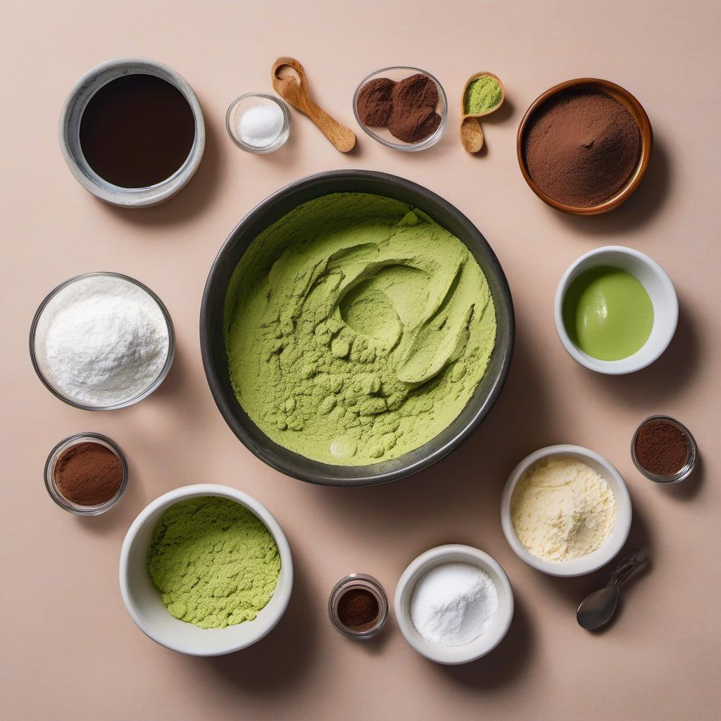 Items needed to answer the question, How do I make churros with a twist. Items include:  Flour  Water  Unsalted butter  Granulated sugar  Salt  Matcha powder  Nutella