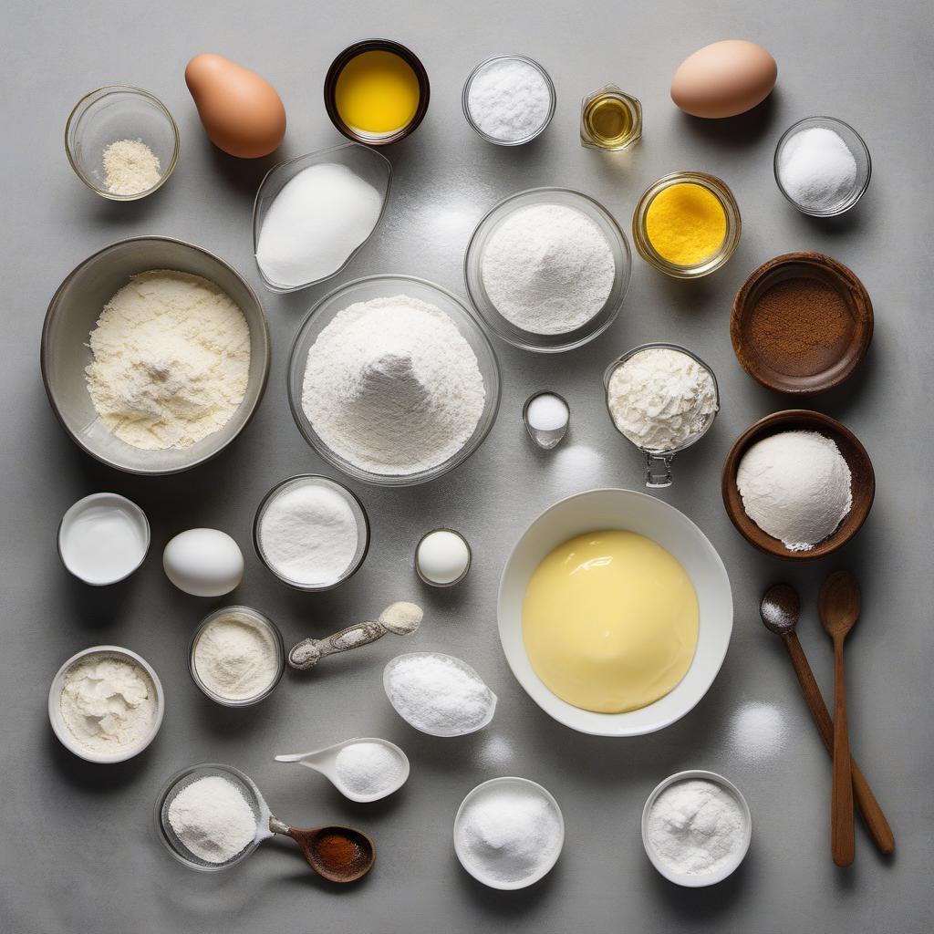 Items needed to answer the question, How do I make Æbleskiver Danish Pancake Balls. Items include:  All-Purpose Flour  Granulated Sugar  Baking Powder  Salt  Buttermilk  Vanilla Extract  Egg  Vegetable Oil or Melted Butter  Powdered Sugar