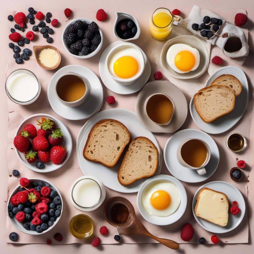 Items needed to answer the question, How do I create a Berrylicious French Toast Bake. Items include:  Bread slices  Eggs  Milk  Vanilla extract  Salt  Assorted berries