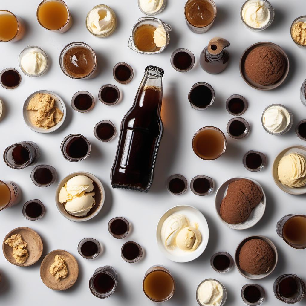 Items needed to answer the question, How do I make a Root Beer Float Popsicle. Items include:  root beer  vanilla ice cream