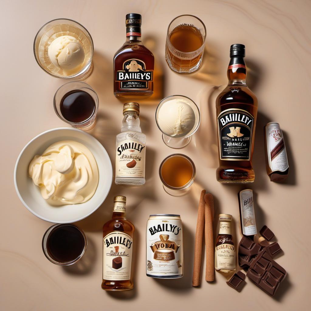 Items needed to answer the question, How do I mix up a Root Beer Float Martini. Items include:  vanilla vodka  root beer schnapps  Baileys Irish Cream  vanilla ice cream