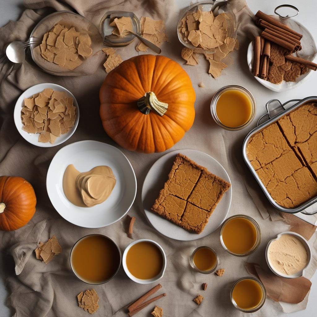 Items needed to answer the question, How do I create a twist on classic Pumpkin Pie. Items include:  Canned Pumpkin  Sweetened Condensed Milk  Pure Maple Syrup  Ground Cinnamon  Ground Ginger  Ground Nutmeg  Creamy Peanut Butter  Graham Cracker Crust