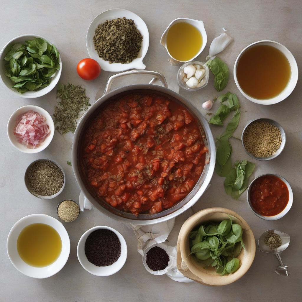 Items needed to answer the question, How do I create a vegetarian twist on Moussaka. Items include:  Eggplant  Olive oil  Salt  Diced onion  Minced garlic  Lentils  Vegetable broth  Bay leaf  Chopped tomatoes  Tomato paste  Dried oregano  Dried basil  Pepper  Fresh parsley  Feta cheese