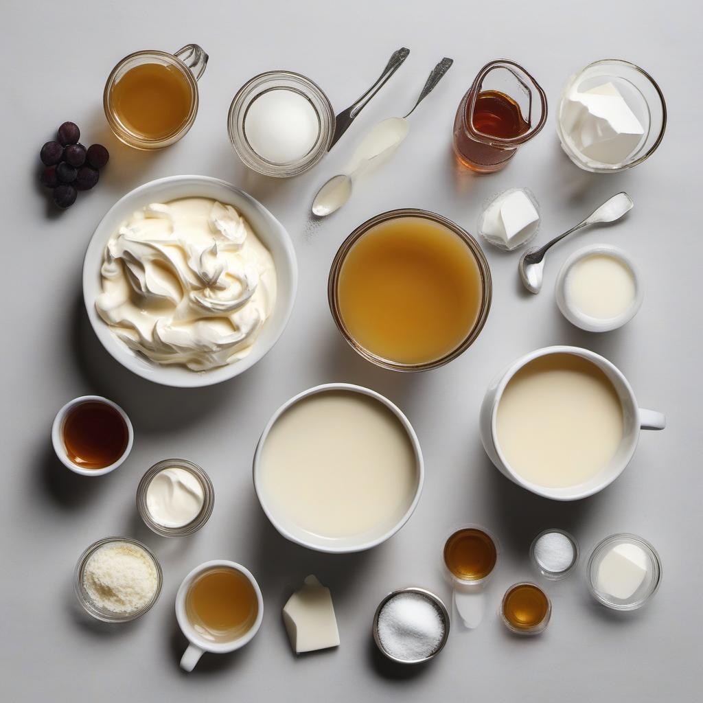 Items needed to answer the question, How do I make a fabulous Panna Cotta dessert. Items include:  heavy cream  sugar  vanilla extract  gelatin