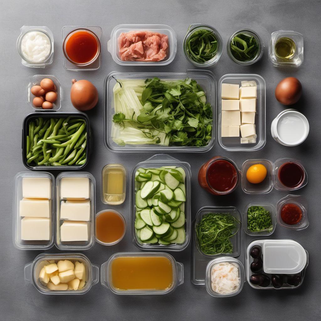 Items needed to answer the question, How do I store Béarnaise Sauce leftovers. Items include:  Container  Plastic wrap or airtight storage container  Freezer-safe container or ice cube tray