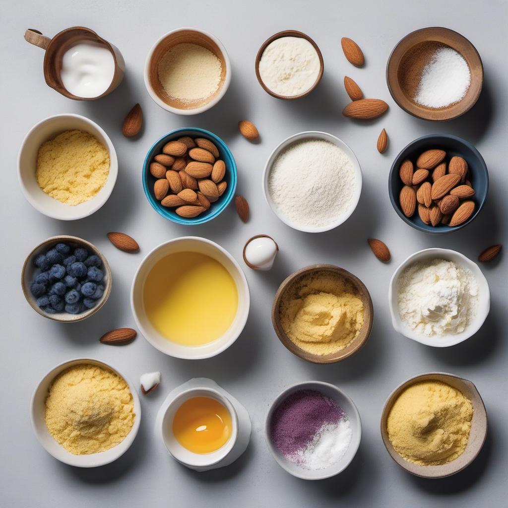 Items needed to answer the question, How do I make colorful macarons with a twist. Items include:  almond flour  powdered sugar  superfine sugar  egg whites  cream of tartar  food coloring  filling of choice