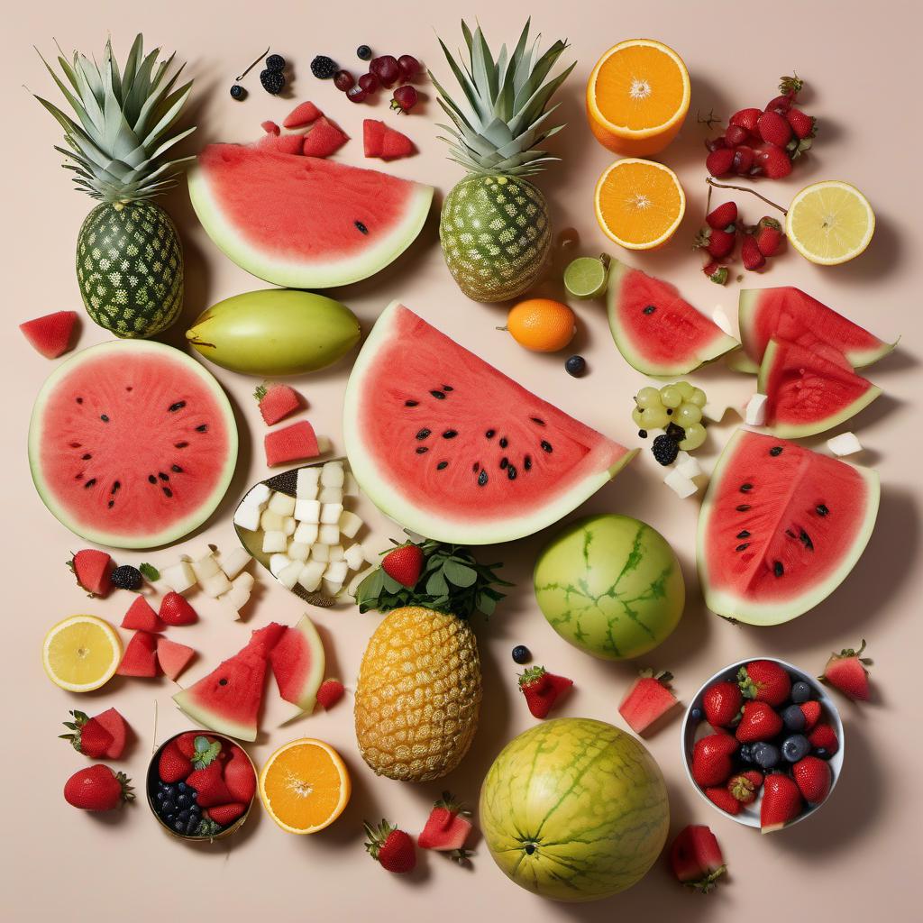 Items needed to answer the question, How do I make Pirate Ship Fruit Skewers. Items include:  Watermelon  Assorted Fruits  Toothpicks or Skewers  Sliced Fruits for Decoration  Shredded Coconut