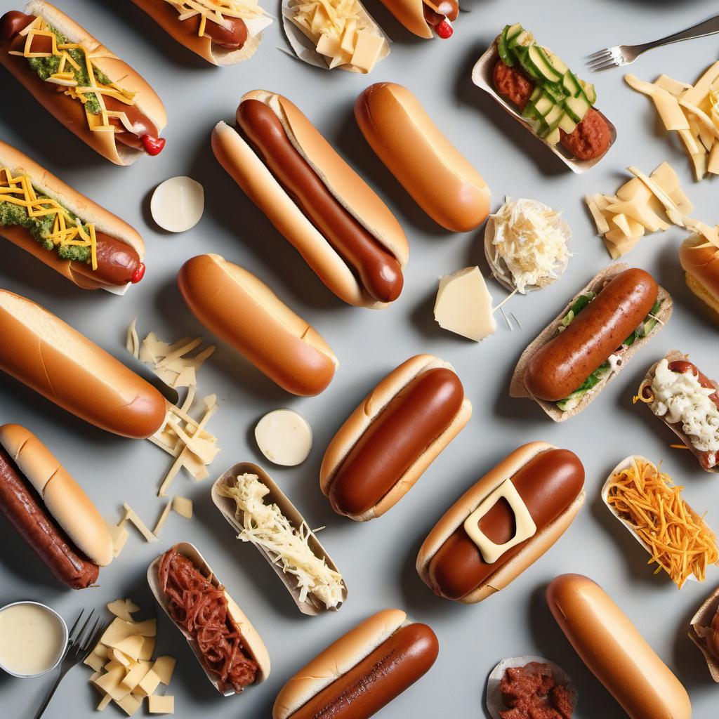 Items needed to answer the question, How do I make Rocket Hot Dogs with cheese flames. Items include:  Hot Dogs  Hot Dog Buns  Cheese Slices  Toothpicks