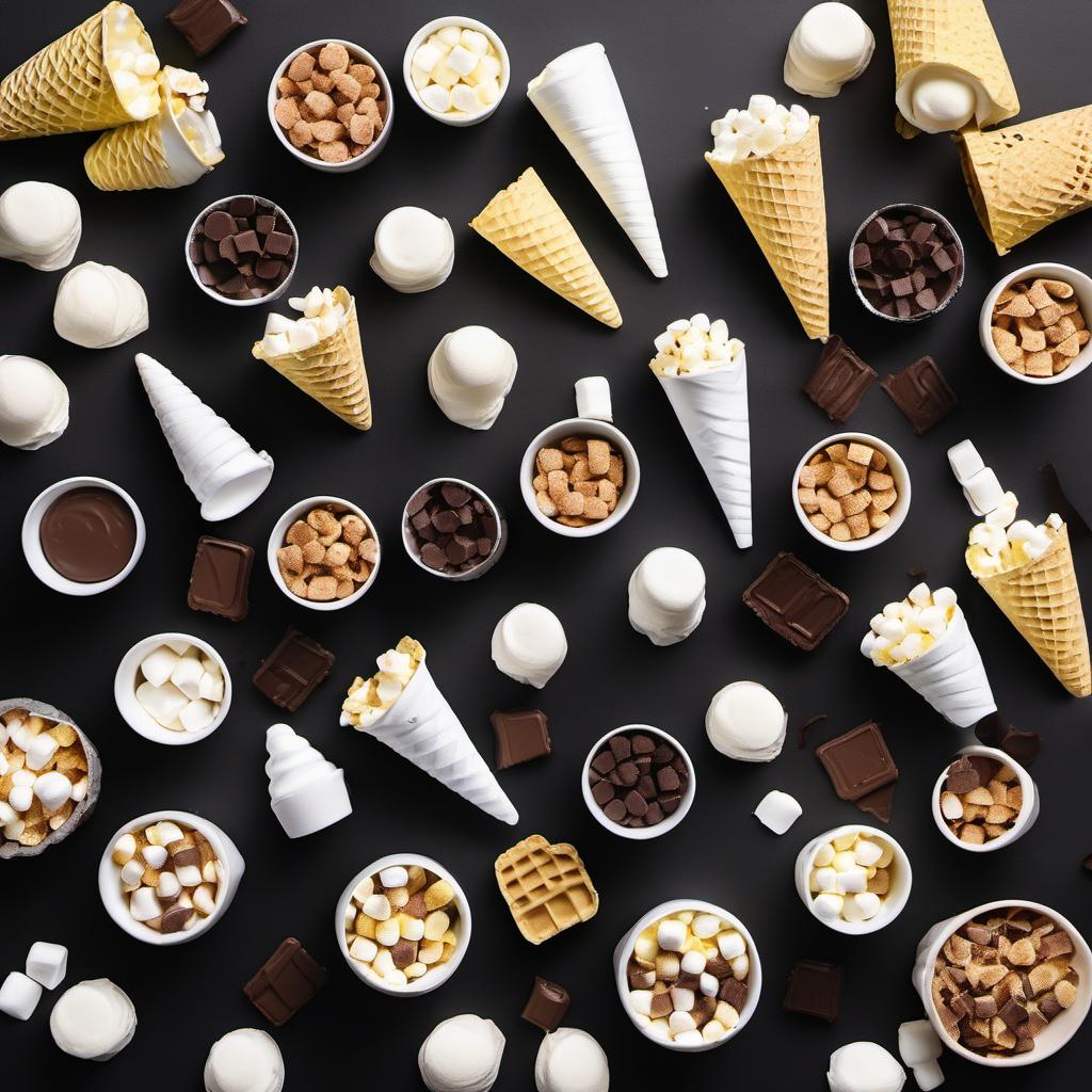 Items needed to answer the question, How do I craft Phantom Marshmallow Witches. Items include:  Mini marshmallows  Butter  Rice cereal  Sugar ice cream cones  Melted chocolate  Black decorating gel or melted chocolate