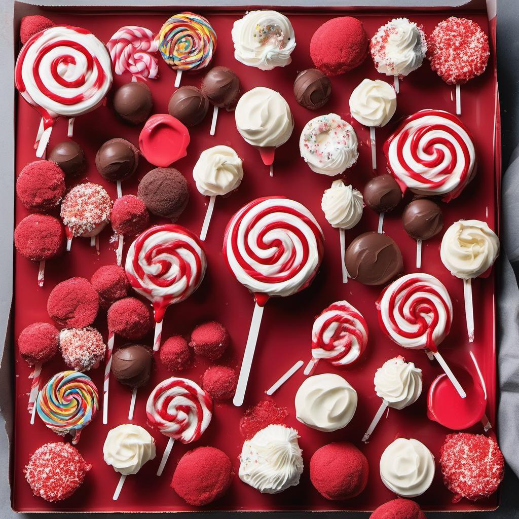 Items needed to answer the question, How do I surprise my guests with Monster Eyeball Cake Pops with red veins. Items include:  Cake Mix  Frosting  Lollipop Sticks  Red Decorating Gel or Candy Melts  Black Frosting or Melted Chocolate