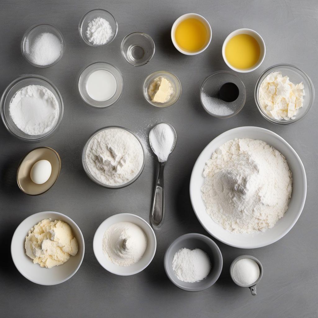 Items needed to answer the question, How do I make skull sugar cookies with white icing. Items include:  all-purpose flour  baking soda  baking powder  unsalted butter  granulated sugar  eggs  vanilla extract  salt  white icing