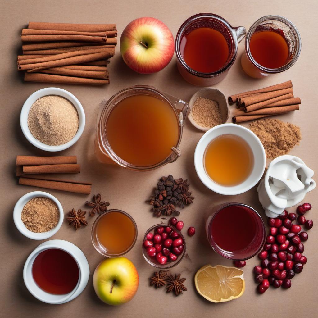 Items needed to answer the question, How do I conjure up Poison Apple Cider with a haunting twist. Items include:  apple cider  cranberry juice  brown sugar  cinnamon  nutmeg  cloves  allspice  ginger