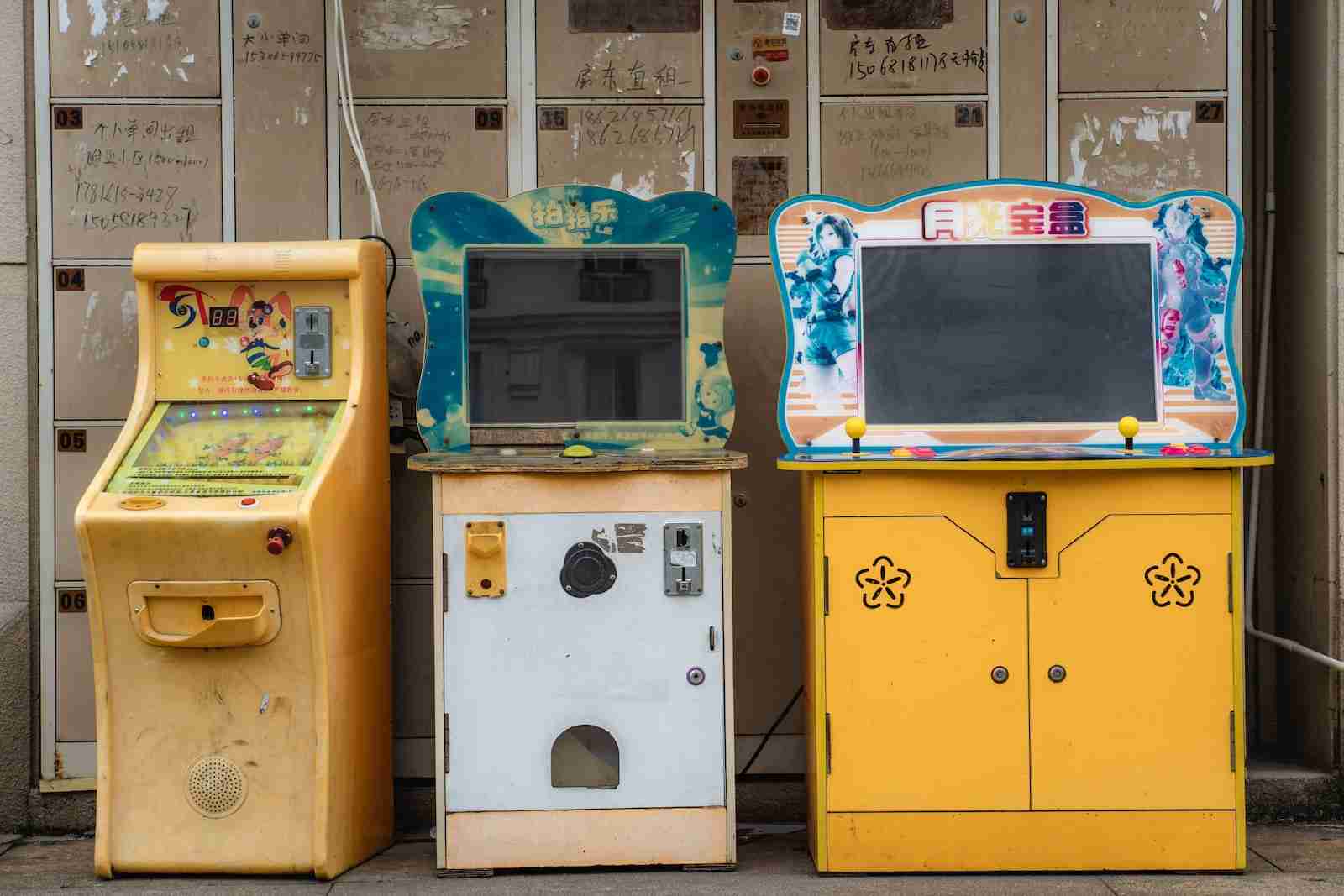 yellow and green digital device