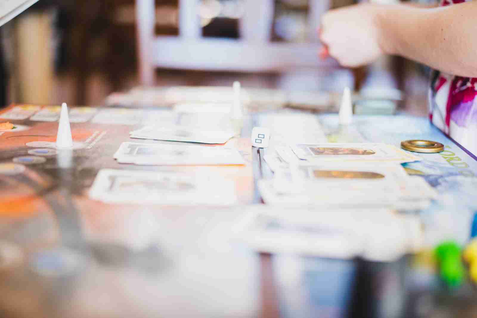 person reading future with tarot cards