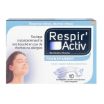 Respir' Activ 10 bandelettes nasales