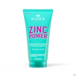 NUXE ZINC POWER GEL NETTOYANT TUBE 150ML