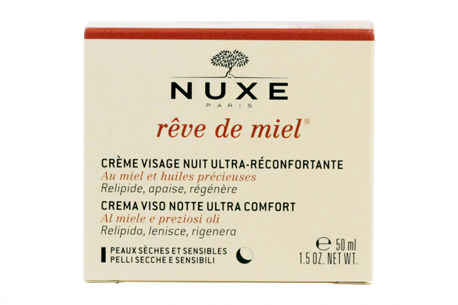 Crème Visage Ultra-Réconfortante NUIT - Rêve de Miel, Peau sêche