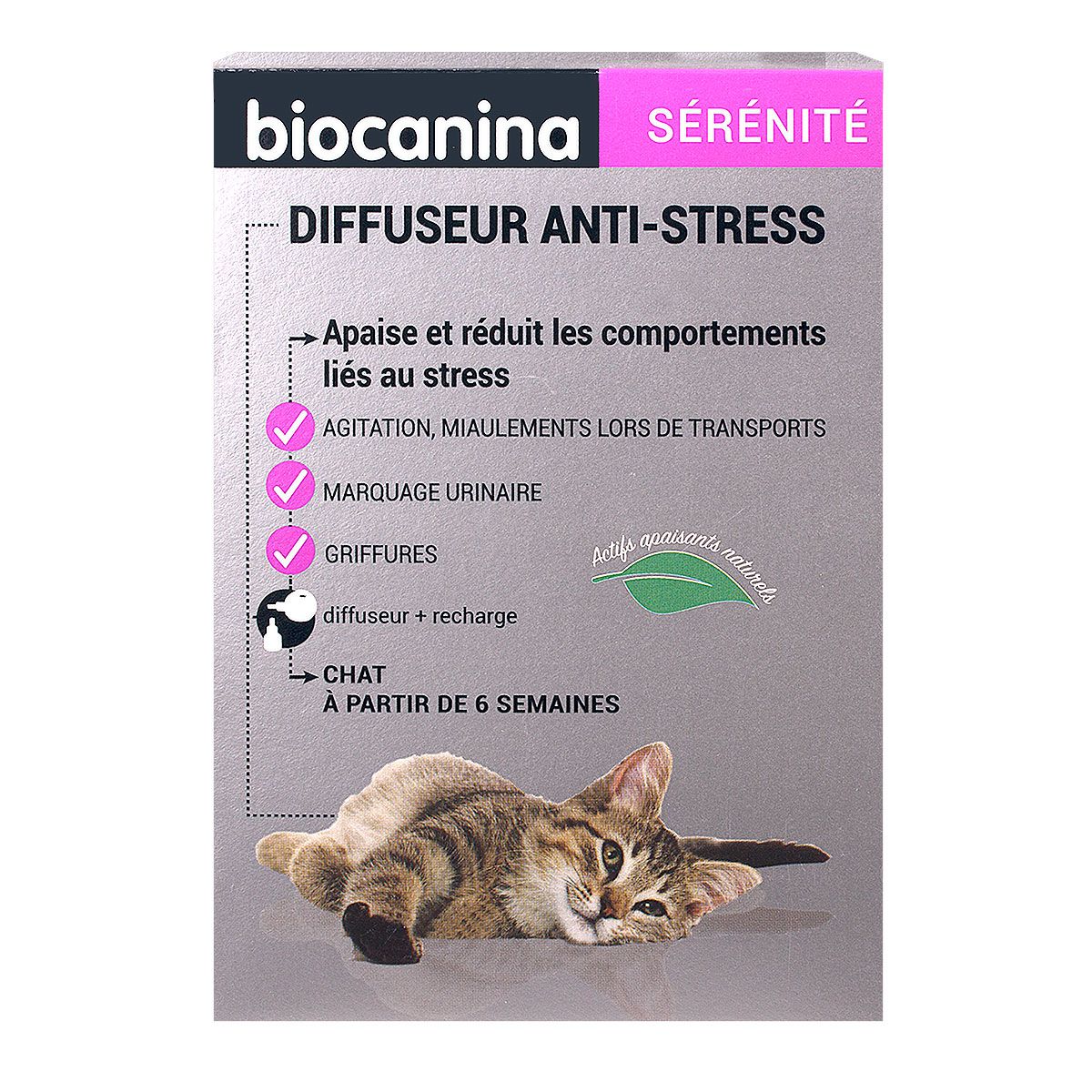 Diffuseur anti-stress chat + 1 recharge - totum pharmaciens