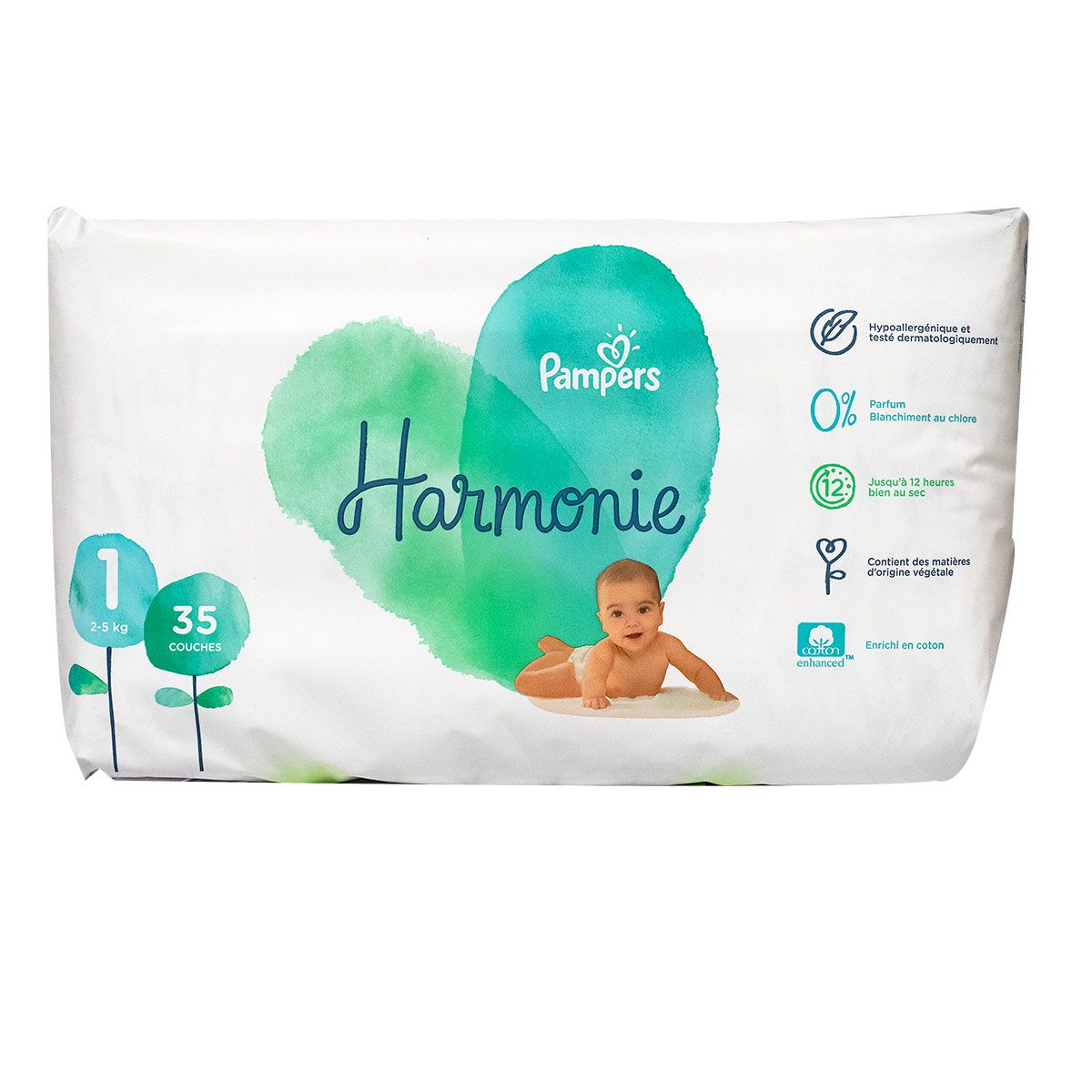 PAMPERS Harmonie Couches Taille 1 (2-5kg)