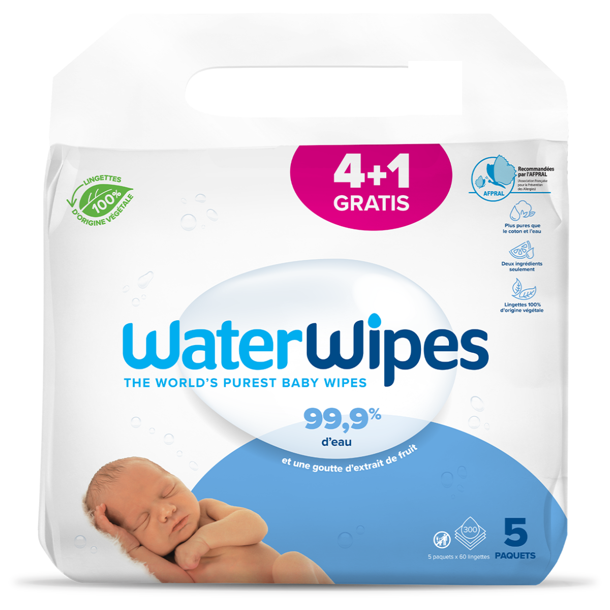 Water Wipes Lingette Bb X60