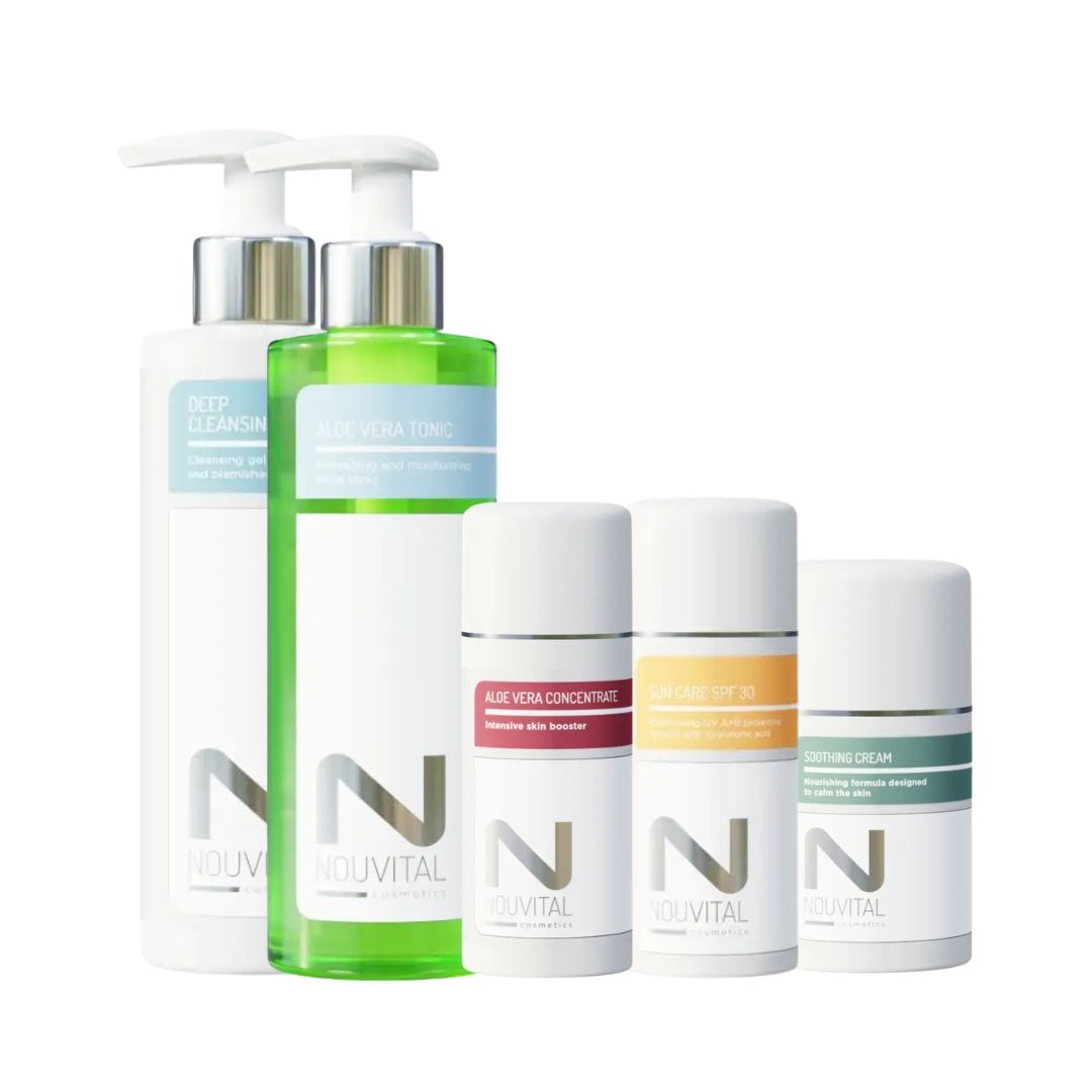 Nouvital Sensitive Oily Skin Routine