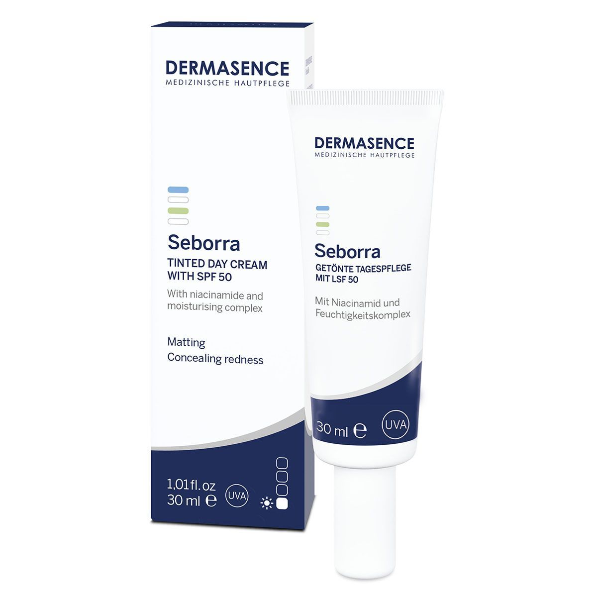 DERMASENCE Seborra Tinted day cream SPF 50