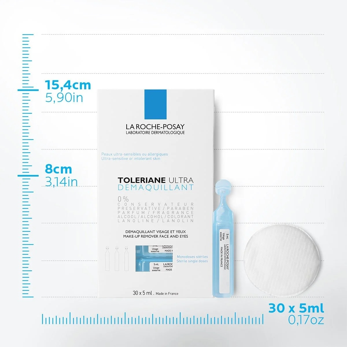 LA ROCHE-POSAY TOLERIANE ULTRA 3本セット La Roche-Posay Toleriane Ultra Oogreiniging