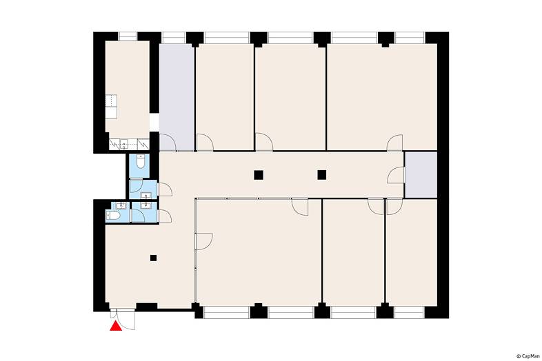 Toimisto 215 m2, pieni roobertinkatu 11, kaartinkaupunki, helsinki - kuva 5