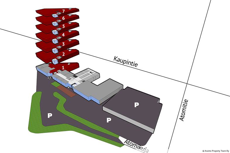Toimisto 5117 m2, atomitie 2 a, Pitäjänmäki, helsinki - kuva 6
