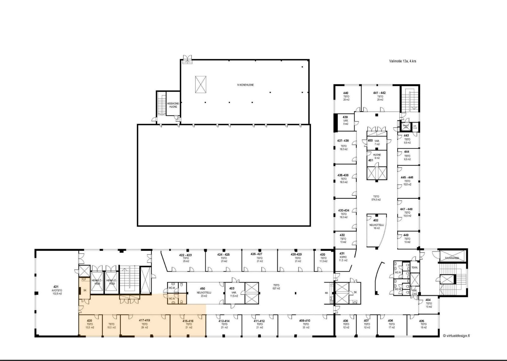 Toimisto 145 m2, valimotie 13a, pitäjänmäki, helsinki - kuva 2