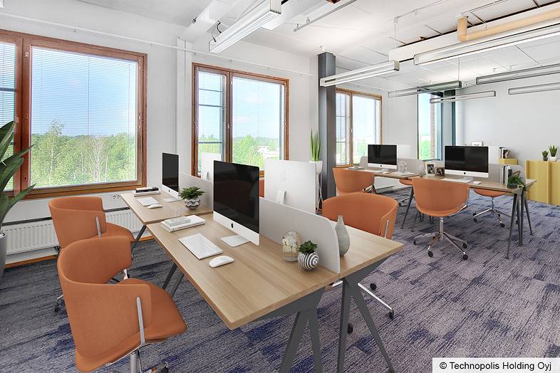 Toimisto 45 m2, tekniikantie 14, otaniemi, espoo