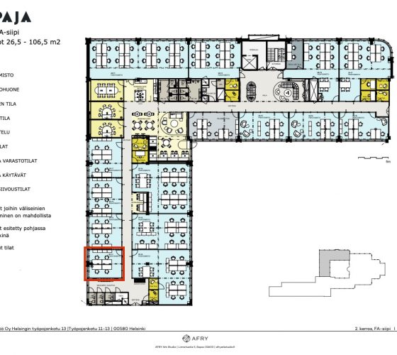 Toimisto 25 m2, työpajankatu 13, Kalasatama, helsinki - kuva 3
