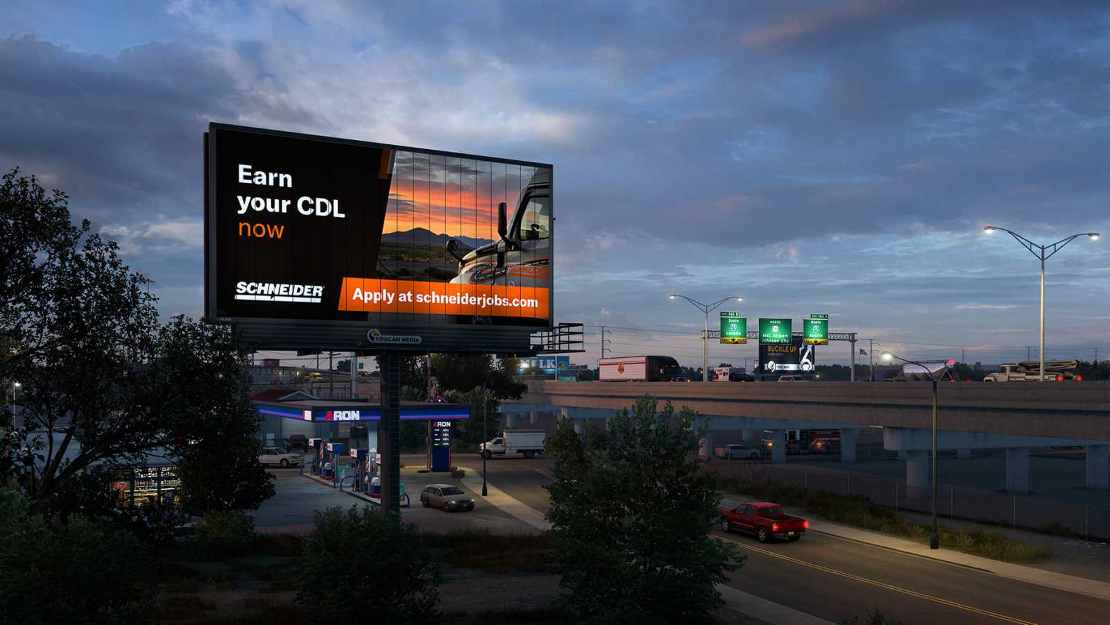 American Truck Simulator nově obsahuje billboardy lákající na nábory skutečných dopravních společností