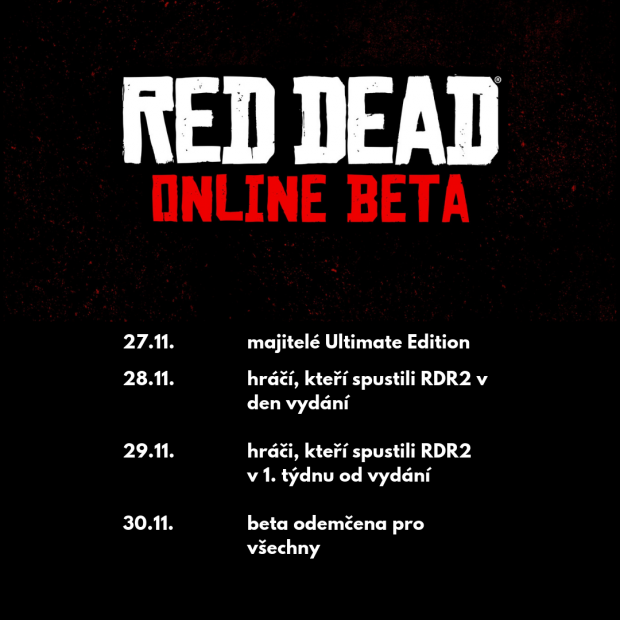 Beta Red Dead Online startuje už dnes 