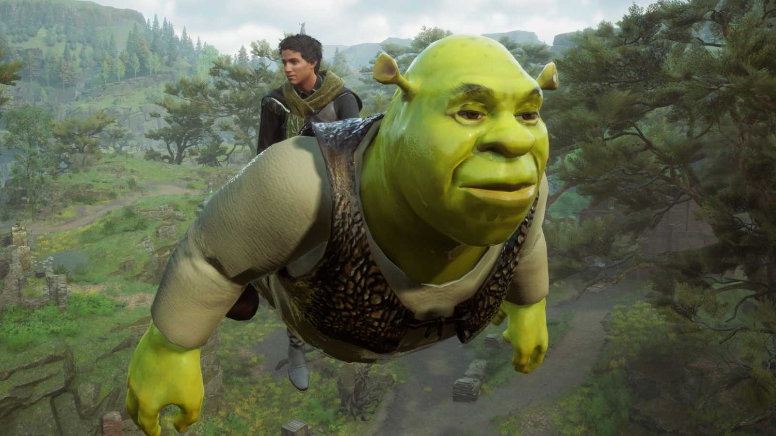 Tohle jsou nejdivočejší modifikace pro Hogwarts Legacy: bezová hůlka a Shrek místo koštěte