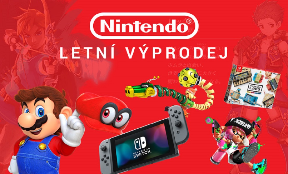 Letní výprodej Nintenda