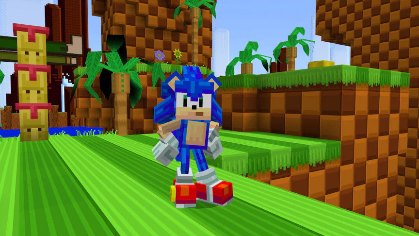 DLC Sonic pro Minecraft dostává bezplatnou aktualizaci s obsahem vázaným k novému filmu