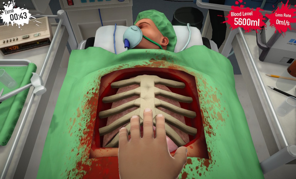 Skuteční doktoři hrají Surgeon Simulator
