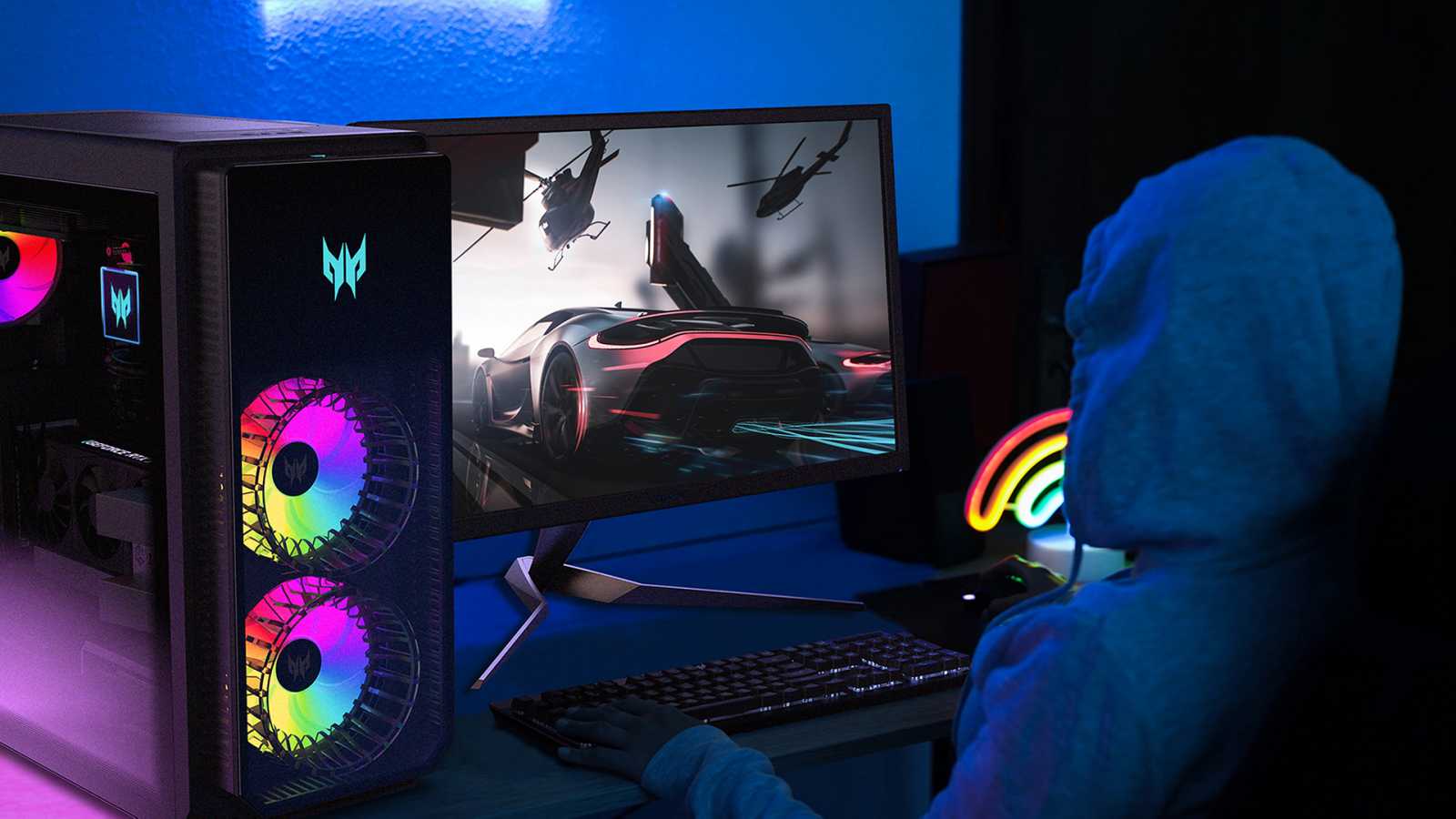 Acer ukázal herní mašinu s 12. generací Intel Core procesorů a projektor pro hráče
