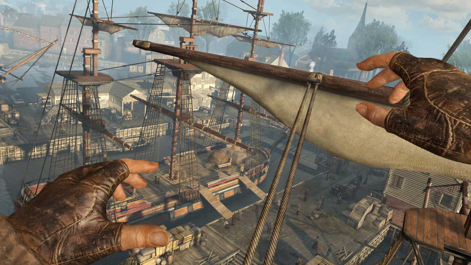 Pobíhání po střechách, souboje i stealth. Video předvádí herní prvky v Assassin's Creed Nexus VR