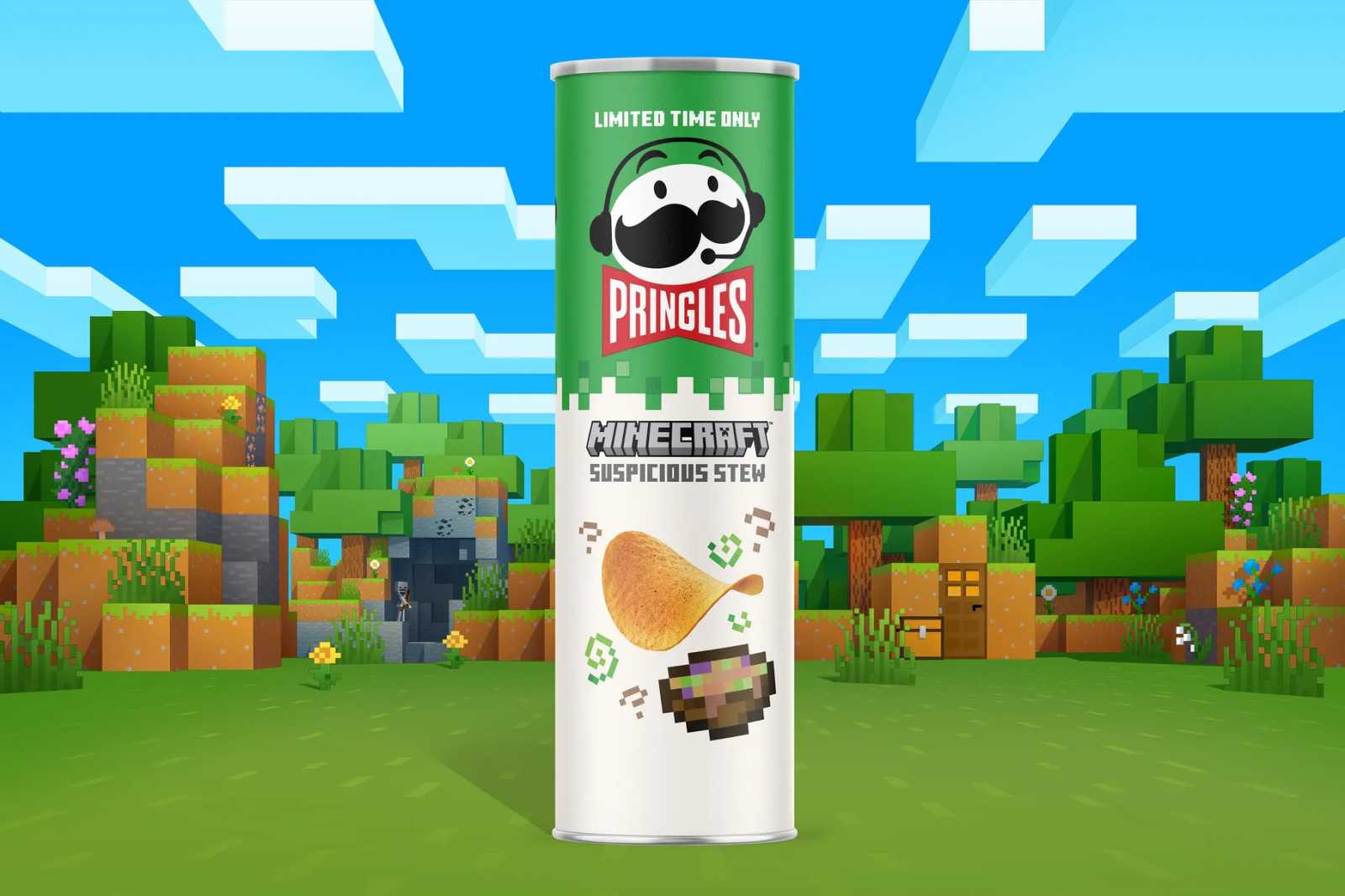 Brambůrky s příchutí creeperů? Minecraft má vlastní tajemnou verzi Pringles