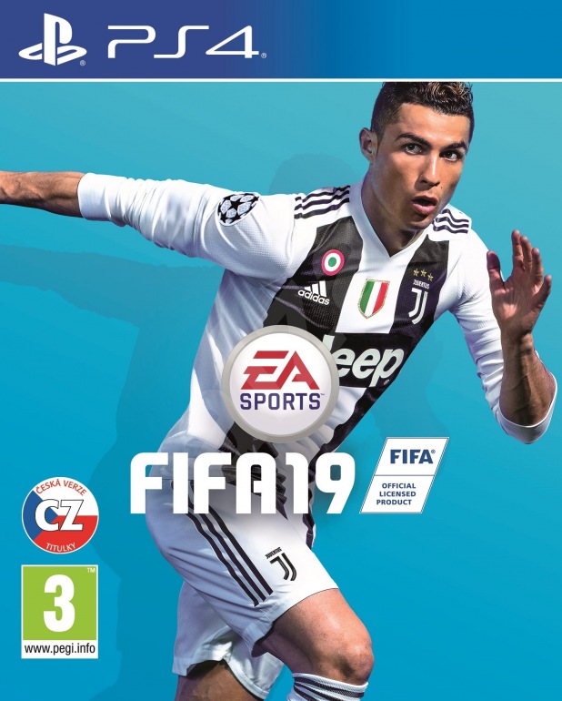 Cristiano Ronaldo mizí z obalu FIFA 19