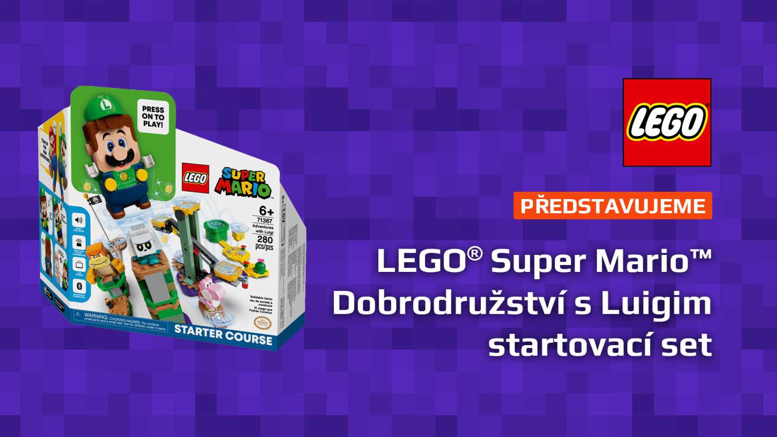 Přichází LEGO Luigi! Stavebnici LEGO Super Mario si teď užijete i ve dvou