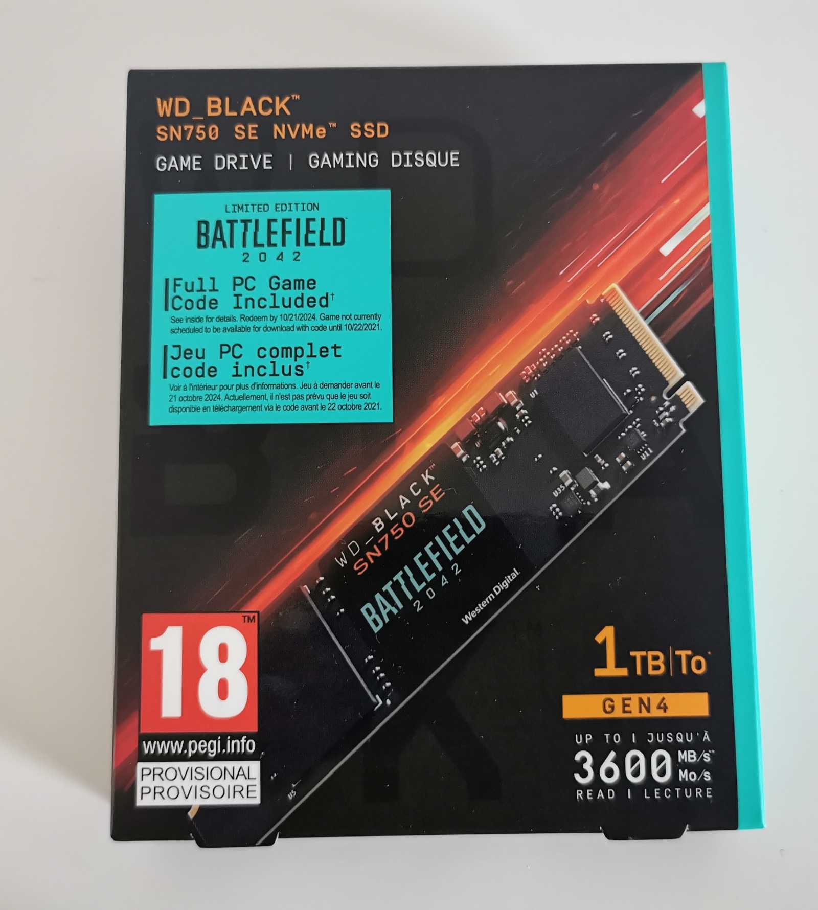 Recenze disků WD_BLACK SN750 SE Battlefield 2042 a WD_BLACK D30