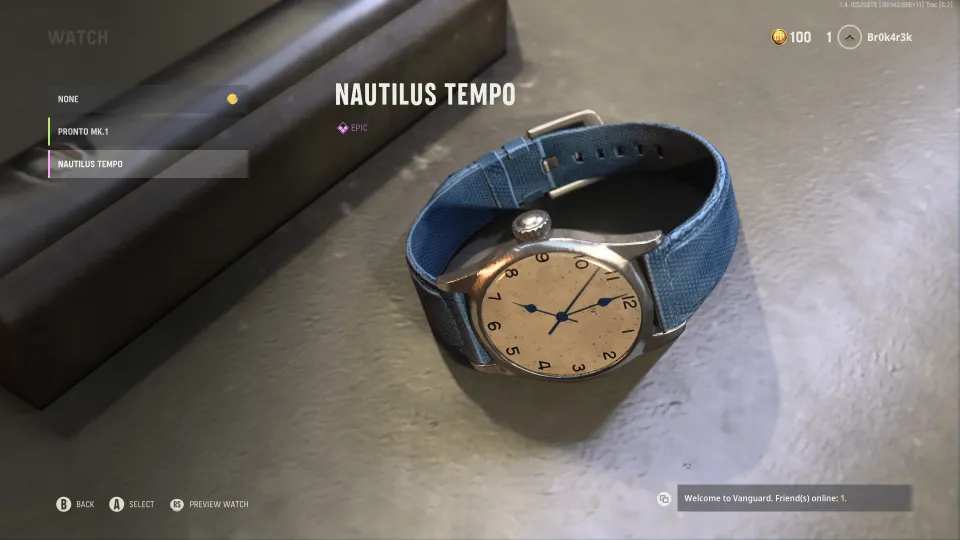 Kromě zbraní můžete střídat i hodinky. Jde o čistě kosmetickou záležitost