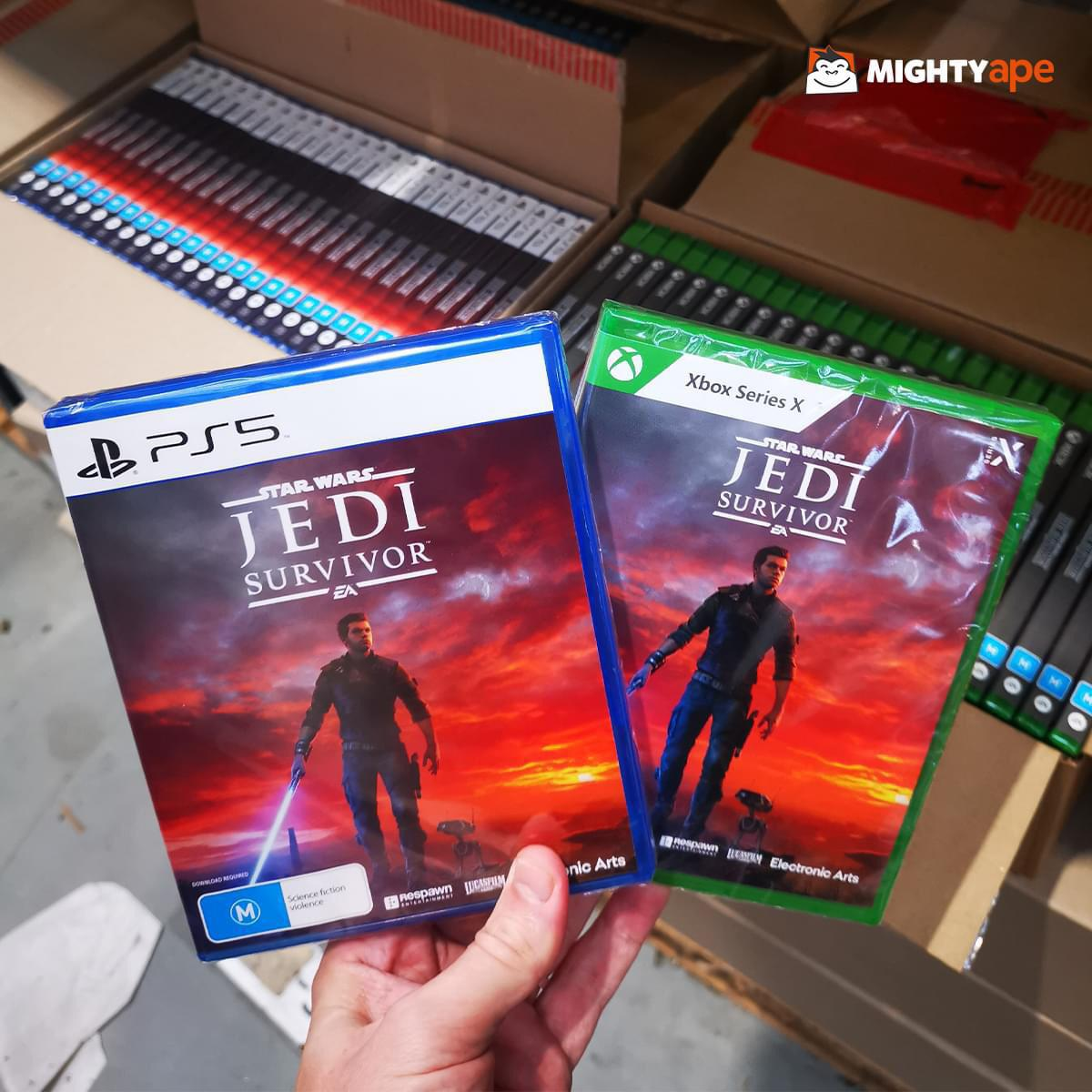 Stahování Star Wars Jedi: Survivor se zřejmě nevyhnete ani pořízením diskové verze. Hra má 150 GB