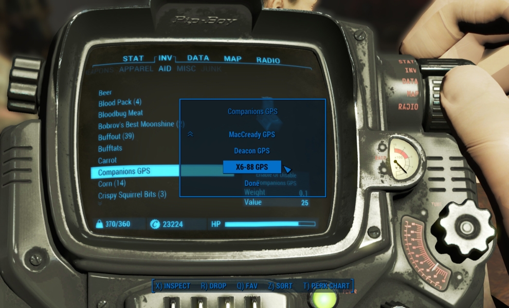 Fallout 4 se dočkal GPS modu