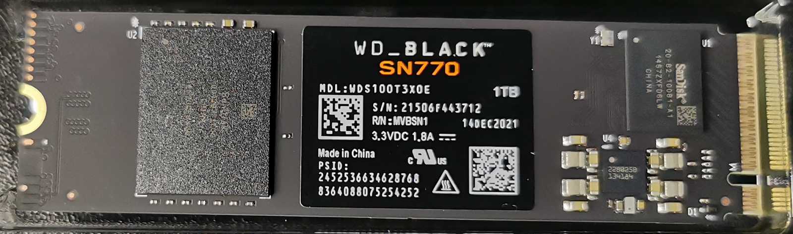 Recenze WD_BLACK SN770, rychlého, ale dostupného M.2 SSD disku