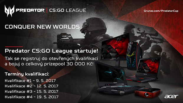 Zúčastni se prestižní Predator CS:GO League a bojuj o 30 000 Kč