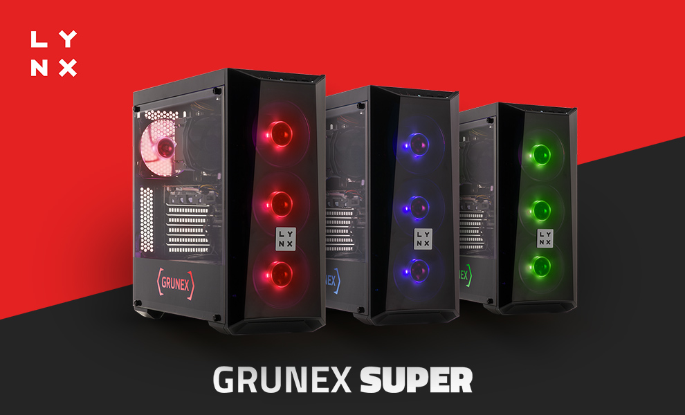 SUPER grafické karty hrají prim v nových sestavách LYNX Grunex
